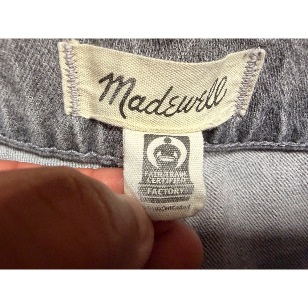 #138 MADEWELL 90s Straight Jeans sz. 27 Grey High Rise w: 28" r:12" I: 30" - Picture 6 of 11